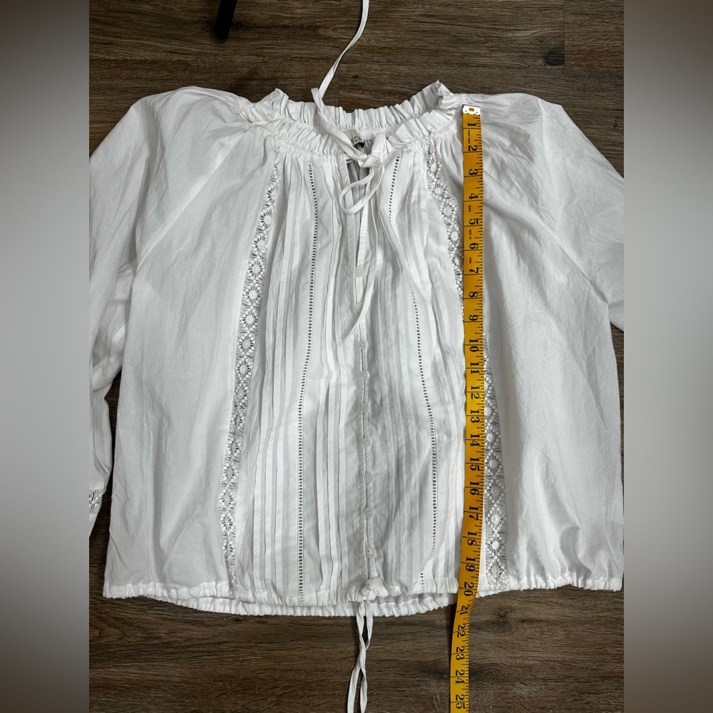 PINCH Women's Misty Lace Top Size M in White - Picture 8 of 12